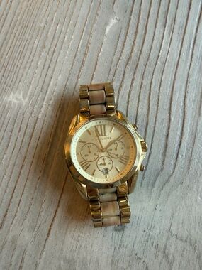 Michael Kors Gold and Champagne-tone Link Bracelet Watch